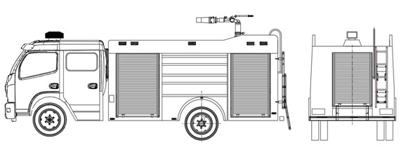 消防車上裝結(jié)構(gòu)圖 消防車上裝結(jié)構(gòu)圖