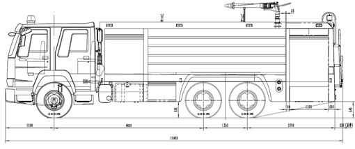 消防車上裝結構圖 消防車上裝結構圖