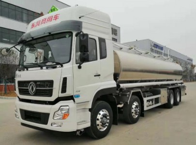 力神牌東風天龍前四后八鋁合金油罐車 力神牌東風天龍前四后八鋁合金油罐車
