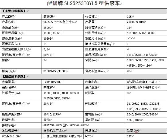 力神牌國五東風柳汽乘龍前四后四供液車 力神牌國五東風柳汽乘龍前四后四供液車