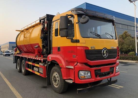 國(guó)六排放陜汽后八輪清洗吸污車 國(guó)六排放陜汽后八輪清洗吸污車
